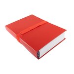 Chemise Dos Extensible Balacron Et Sangle Scratch. - Rouge - X 10 - Exacompta