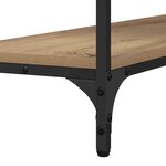 vidaXL Table console avec étagère Chêne artisanal 100 x 30 x 75 cm