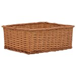 vidaXL Ensemble de paniers gigognes 4 Pièces Marron Saule