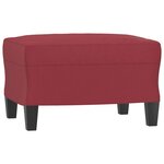vidaXL Ensemble de canapés 4 Pièces et coussins Rouge bordeaux Similicuir
