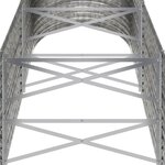 vidaXL Lit surélevé de jardin Acier galvanisé Argenté