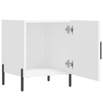 vidaXL Tables de chevet 2 Pièces blanc 40x40x50 cm bois d’ingénierie