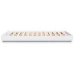 vidaXL Cadre de lit avec lumières LED blanc 120x200 cm