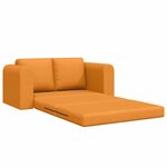 vidaXL Canapé-Lit 60cm Jaune foncé tissu