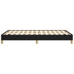 vidaXL Cadre de lit noir 120x190 cm tissu