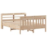 vidaXL Cadre de lit sans matelas 120x200 cm bois de pin massif