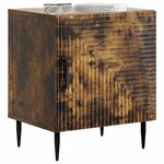 vidaXL Cabinet de chevet 2 pc Chêne fumé 43 x 34 5 x 50 cm