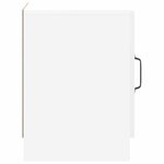 vidaXL Cabinet de chevet Blanc brillant 43 x 34 5 x 47 cm