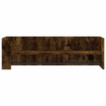 vidaXL Étagère murale chêne fumé 100x35x30 5 cm bois d'ingénierie