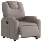 vidaXL Fauteuil inclinable électrique Taupe Tissu