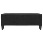 vidaXL Banc Noir 100x35x41 cm Velours