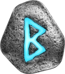 Pièce de monnaie en Argent g 31.1 (1 oz) Millésime 2025 Cast Rune BERKANAN
