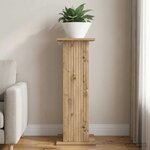 vidaXL Support de Plante Chêne artisanal 30 5 x 30 x 80 5 cm