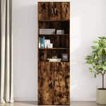 vidaXL Armoire murale chêne fumé 70x42 5x40 cm bois d'ingénierie