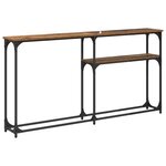 vidaXL TableConsole Bois ancien 145x22.5x75cm Bois d'ingénierie
