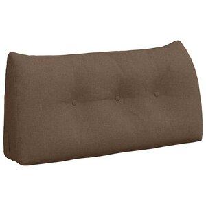 vidaXL Coussin de Dos Marron 100 x 24 x 50 cm tissu