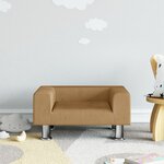 vidaXL Canapé pour enfants marron 50x40x26 5 cm velours