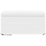 vidaXL Tabouret Blanc Cuir Synthétique et Bois Composite