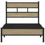 vidaXL Cadre de lit sans matelas chêne sonoma 100x190 cm