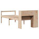 vidaXL Lit bibliothèque sans matelas 90x200 cm bois de pin massif