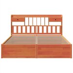 vidaXL Cadre de lit sans matelas cire marron 180x200cm bois pin massif