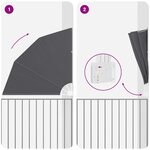 vidaXL Écran de confidentialité pour balcon Noir 160 x 160 cm tissu