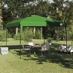 vidaXL Tente à auvent pop-up Vert 300 x 300 cm tissu