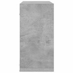 vidaXL Étagères cube murales 6 Pièces Gris béton 30x15x30 cm