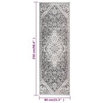 vidaXL Tapis à tissage plat d'extérieur 80x250 cm Gris clair