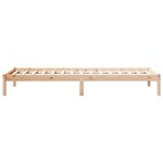 vidaXL Cadre de lit extra long sans matelas 80x220 cm bois massif pin
