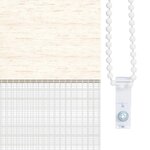 vidaXL Store zèbre beige marbré largeur du tissu 125 9 cm polyester