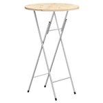 vidaXL Pieds de table de bar pliables Argenté 45x53x108 cm
