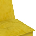 vidaXL Canapé-lit en forme de L jaune 255x140x70 cm velours
