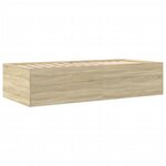 vidaXL Lit de jour et tiroirs chêne sonoma 90x190 cm bois d'ingénierie