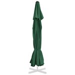 vidaXL Tissu de remplacement pour parasol d'extérieur Vert 515 cm