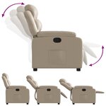 vidaXL Fauteuil inclinable Cappuccino Similicuir