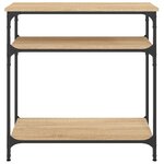 vidaXL Table console chêne sonoma 75x29x75 cm bois d'ingénierie