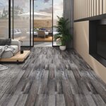 vidaXL Dalles de plancher PVC 5 02 m² 2 mm autoadhésif bois industriel