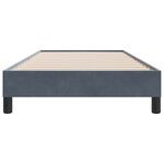 vidaXL Cadre de lit sans matelas gris foncé 90x220 cm velours