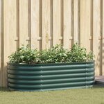 vidaXL Jardinière surélevée Vert 160 x 80 x 44 cm Acier
