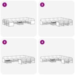 vidaXL Ensembles de canapés 11 pc Bois d'Acacia Massif