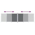 vidaXL Auvent latéral rétractable Anthracite 180x600 cm