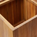 vidaXL Lit surélevé de jardin 43 5x43 5x90 cm Bois massif d'acacia