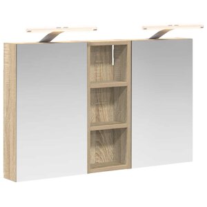 vidaXL Ensemble de Meubles de Salle de Bain 3 Pièces 80 x 10 5 x 50 cm