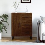 vidaXL Buffet chêne marron 69 5x34x90 cm bois d'ingénierie