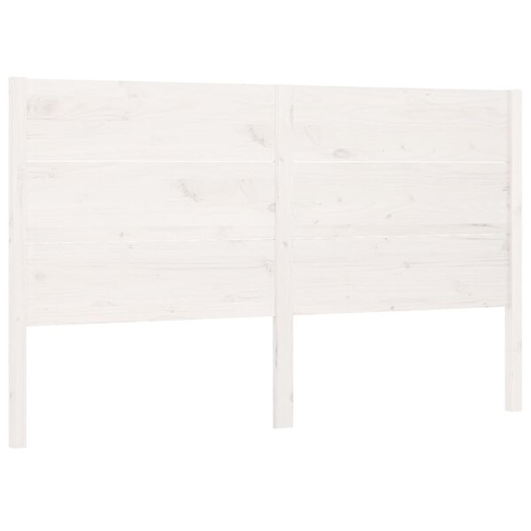 vidaXL Tête de lit Blanc 206x4x100 cm Bois massif de pin