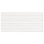 vidaXL Jardinière blanc 100x100x49 5 cm bois de pin massif