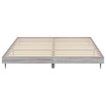vidaXL Cadre de lit sonoma gris 180x200 cm bois d'ingénierie