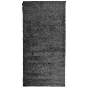 vidaXL Tapis shaggy PAMPLONA poils longs moderne anthracite 100x200 cm