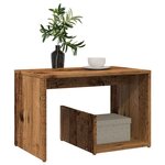 vidaXL Table d'appoint vieux bois 59x36x38 cm bois d'ingénierie